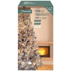 1000 Multi Action Vintage Gold Treebrights Clear Cable LED Christmas Tree Lights