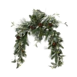Rustic 1.8m Eucalyptus And Pinecone Artificial Christmas Garland