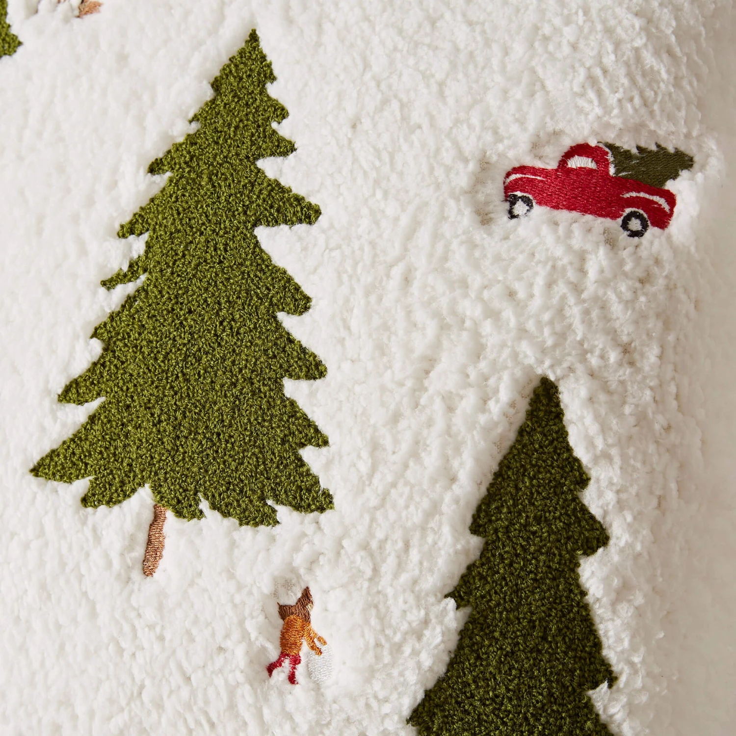 Catherine Lansfield Cosy Boucle Christmas Tree Cushion - Image 3