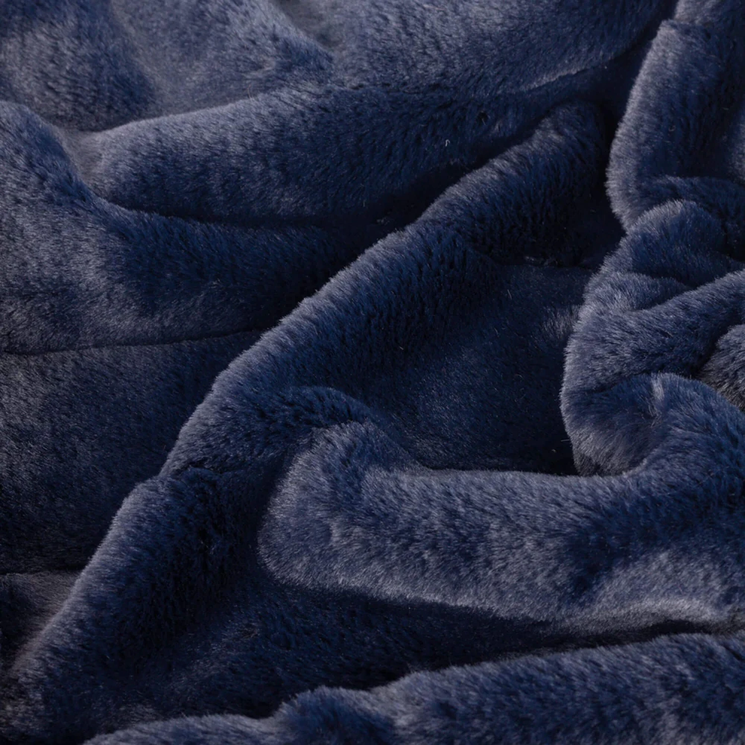 Riva Paoletti Empress Navy Faux Fur Throw - Image 4