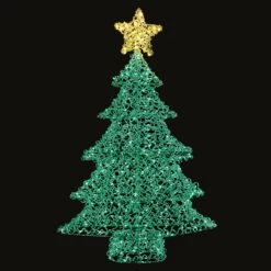 1.25m Indoor Outdoor Light Up LED Christmas Tree Decoration