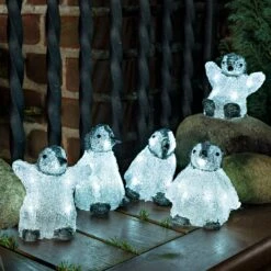 Konstsmide LED 5 Piece Acrylic Penguin Set