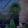 80cm Pre-Lit Outdoor Wreath