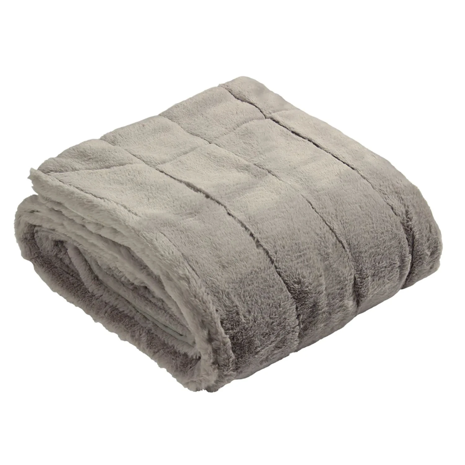 Riva Paoletti Empress Grey Faux Fur Throw - Image 2