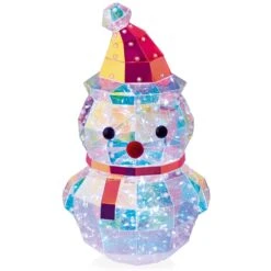 30cm LED Iridescent Snowman