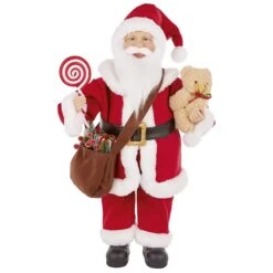 50cm Classic Santa With Teddy