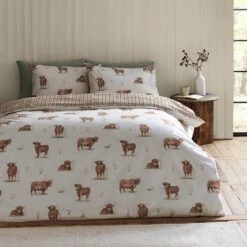 Catherine Lansfield Angus Highland Cow Bedding Collection