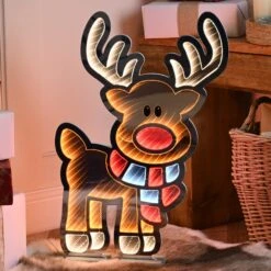 60cm Reindeer Infinity Light
