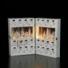 30cm White Wooden LED Book Advent Calendar