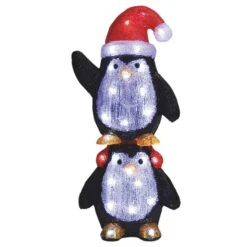 LED Outdoor 49cm Light Up Penguins