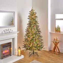 6.5ft Frosted Dunhill Fir Christmas Tree