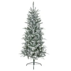 7ft Snowy Slim Evergreen Spruce Christmas Tree