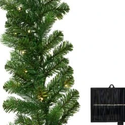 2.7m Pre-Lit Outdoor Garland