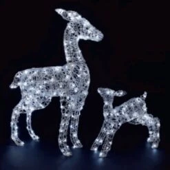 90cm Acrylic Richmond Deer And Fawn Set