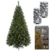7ft Arizona Christmas Tree With 1000 Vintage Gold Lights And 74 Silver Baubles