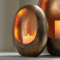 Martha Small Gold Candle Holder