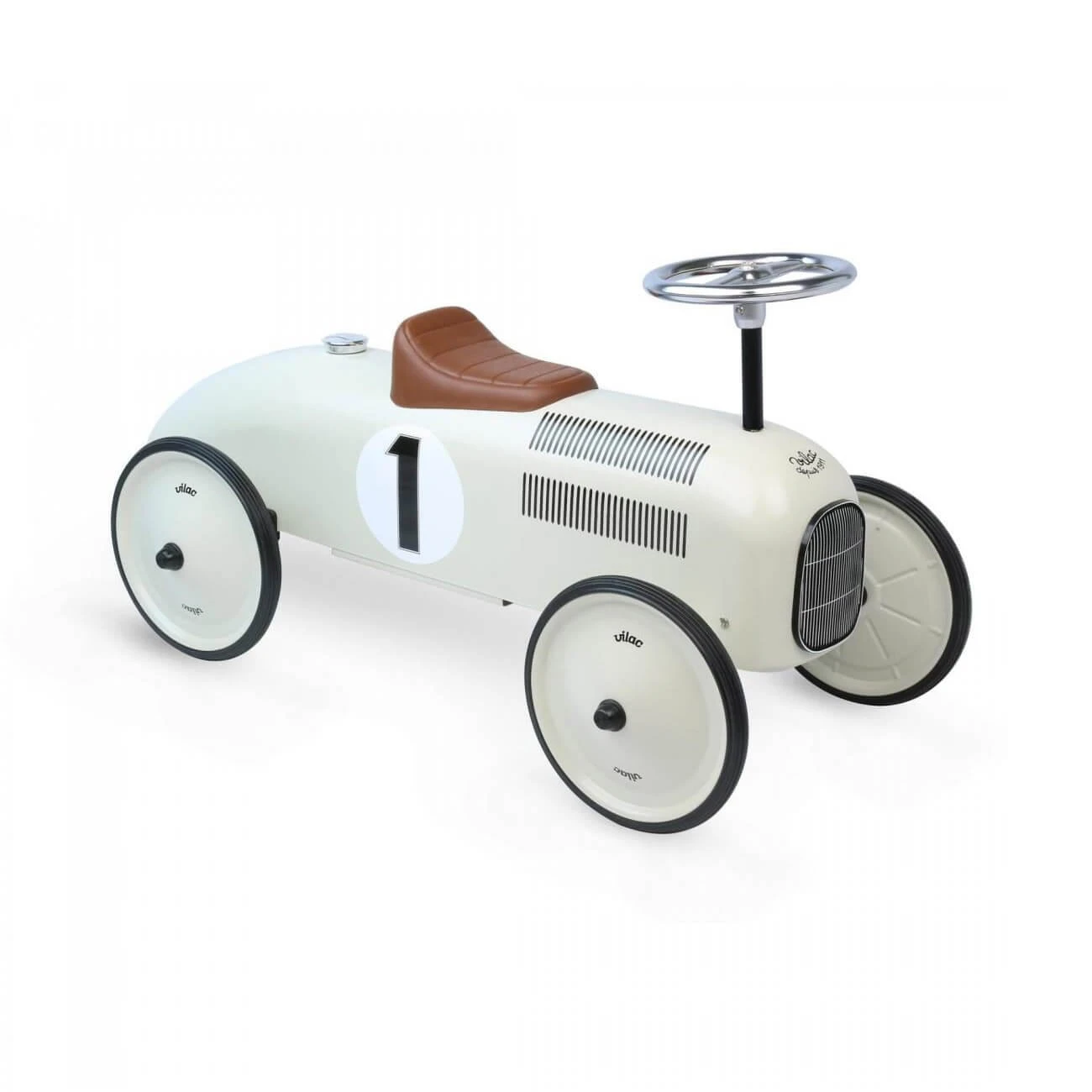Vilac Off White Metal Classic Ride On Car