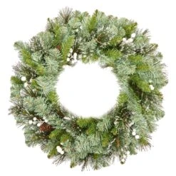 60cm Glittery Crestwood Wreath