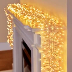 960 Multi Action Vintage Gold Clusterbrights Cluster LED Christmas Lights