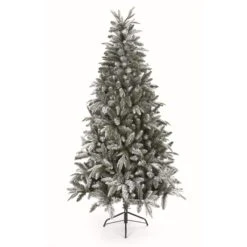 6ft Flocked Mountain Spruce Artificial Christmas Tree