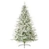 6ft Flocked Helsinki Pre-Lit Colour Switch Artificial Christmas Tree