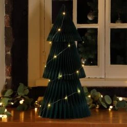 60cm Green Honeycomb Tree With LEDs Christmas Decoration