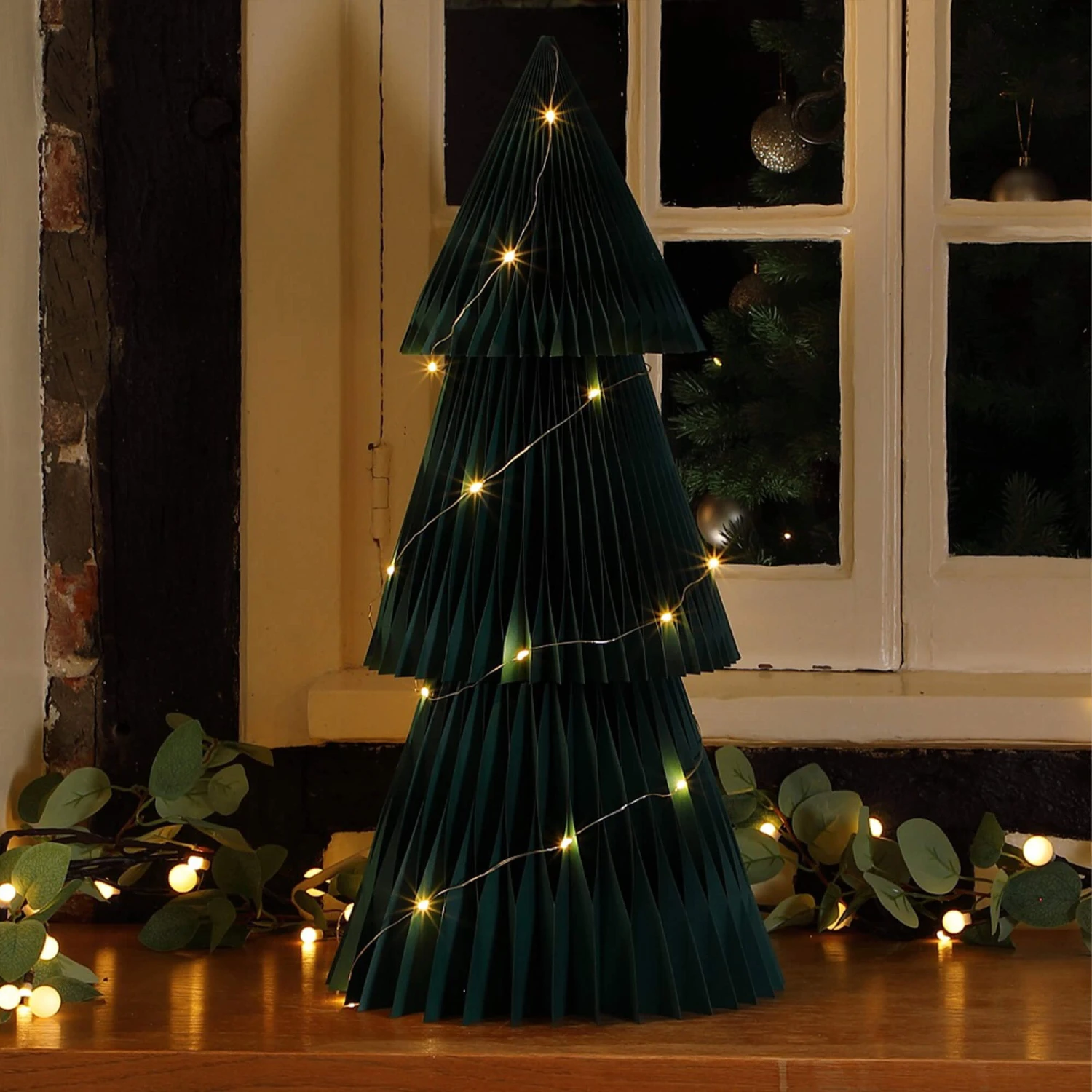 60cm Green Honeycomb Tree With LEDs Christmas Decoration
