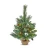 2ft Pre-Lit Glittery Christmas Tree Planter