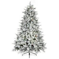 6.5ft Snowy Dorchester Pine Christmas Tree