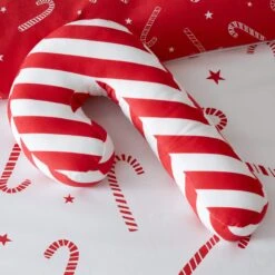 Catherine Lansfield Christmas Candy Cane Cushion