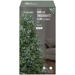 500 Multi Action White Treebrights LED Christmas Tree Lights