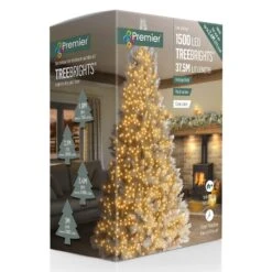 1500 Multi Action Vintage Gold Treebrights Clear Cable LED Christmas Tree Lights
