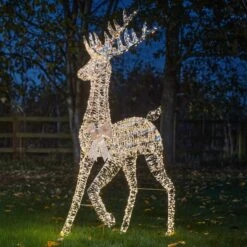 Golden Twist 5ft LED Christmas Stag