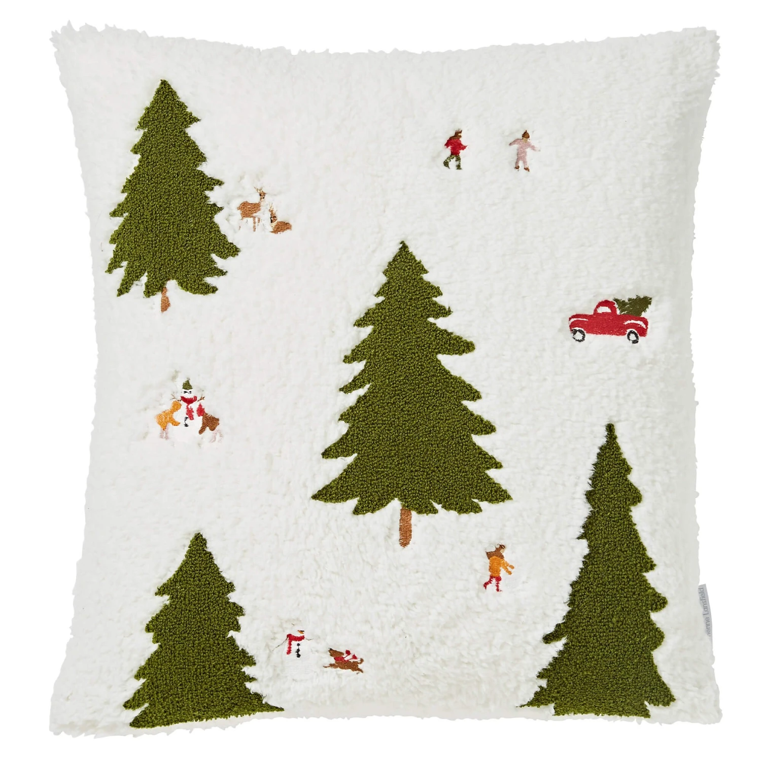 Catherine Lansfield Cosy Boucle Christmas Tree Cushion - Image 2