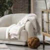 Riva Paoletti Empress Cream Faux Fur Throw