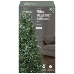 750 Multi Action White Treebrights LED Christmas Tree Lights