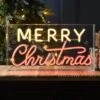 Neon Flex 43cm Merry Christmas Sign